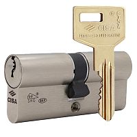 Цилиндр CISA C3000 60 (30*30) никель матовый 5 ключей